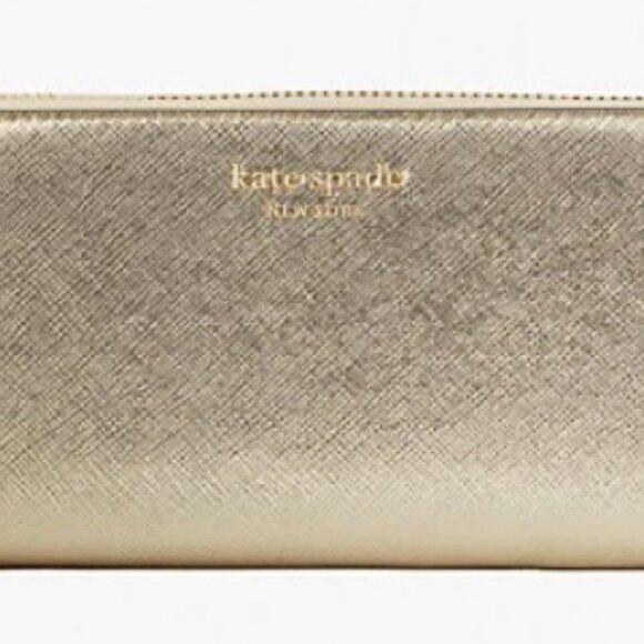Kate Spade New York Morgan Gold Wallet - Picture 1 of 6